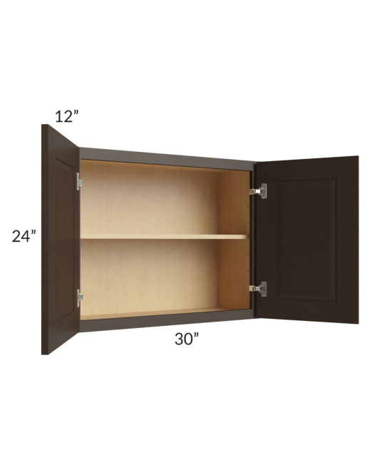 Shaker Espresso 24″ H Double Door Wall Cabinet