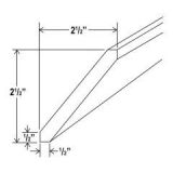 Shaker Espresso Angle Crown molding