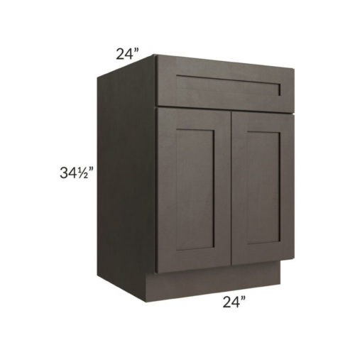 Shaker Espresso Base Cabinet with Double Doors & Single Drawer