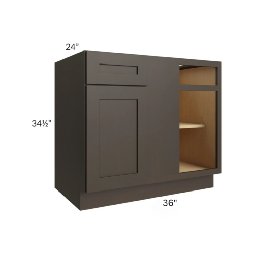 Shaker Espresso Blind Corner Base Cabinet (L/R interchangeable)