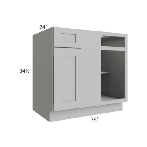 Shaker Gray Blind Corner Base Cabinet (L/R interchangeable)
