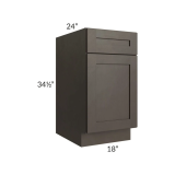 Shaker Espresso Trash Base Cabinet
