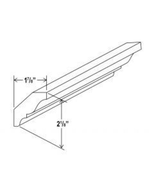 White Shaker Crown Molding