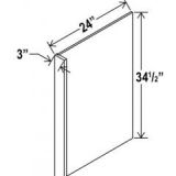 Shaker Espresso Dishwasher Return Panel