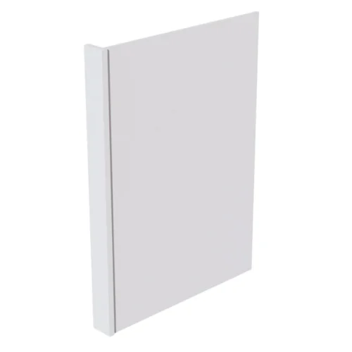 White Shaker Dishwasher Return Panel