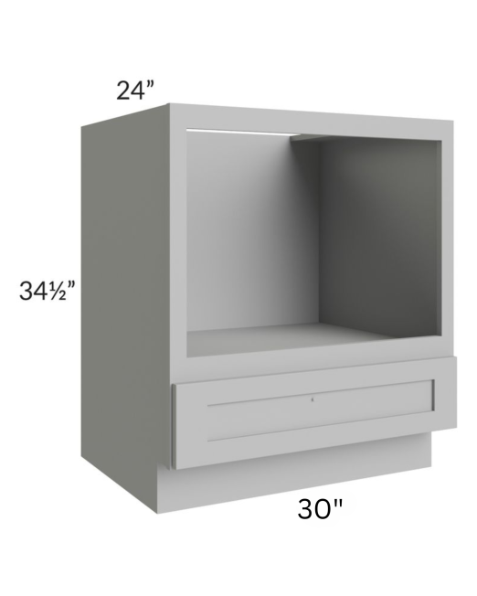 Shaker Gray Microwave Base Cabinet with Single Drawer