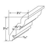 Shaker Espresso Inset Crown molding