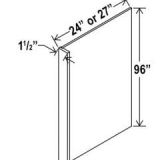 Shaker Espresso Refrigerator End Panel