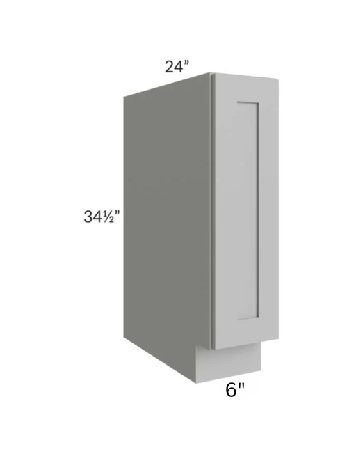 Shaker Gray Spice Pull Base Cabinet
