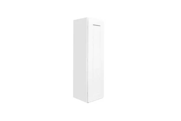 Shaker Pure White – Wall Cabinet Single Door – 9″W X 30″H X 12″D With 1 Door And 2 Shelf