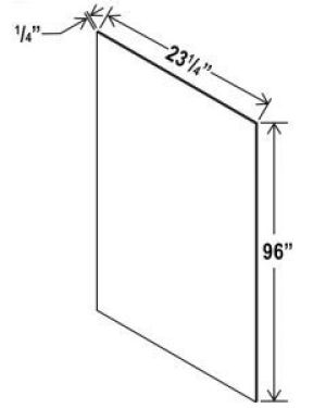 Shaker Gray Tall Skin Veneer Panel