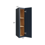 Shaker Navy Blue 36″ H Single Door Wall Cabinet