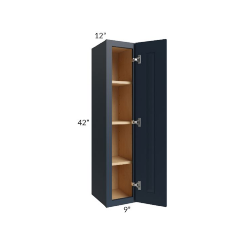 Shaker Navy Blue 42″ H Single Door Wall Cabinet