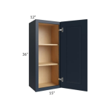 Shaker Navy Blue 36″ H Single Door Wall Cabinet