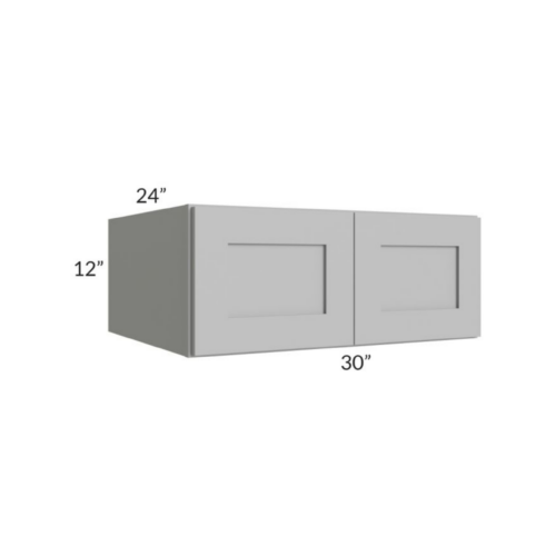 Shaker Gray 30″ W Refrigerator Wall Cabinet 24″ Deep