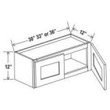 Shaker Espresso 12″ H Double Door Wall Cabinet