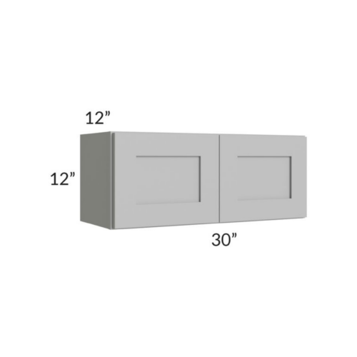 Shaker Gray 12″ H Double Door Wall Cabinet