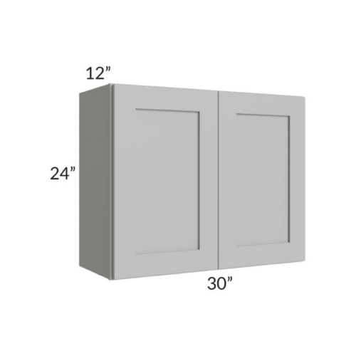 Shaker Gray 24″ H Double Door Wall Cabinet