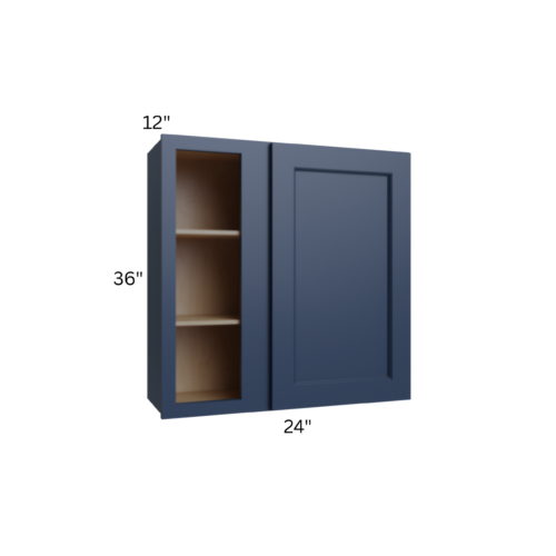 Shaker Navy Blue 36″ H Wall Blind Cabinet