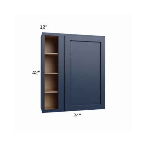 Shaker Navy Blue 42″ H Wall Blind Cabinet