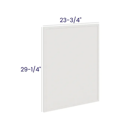 Slim Dove White - Base Decorative Door Panel - 23-1/2"W X 29"H X 3/4"D