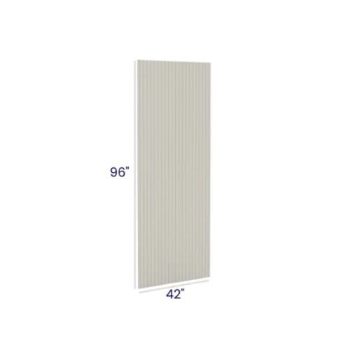 Charleston White - Finished Bead Board Plywood Panel-96"W x 42"H x 1/4"D