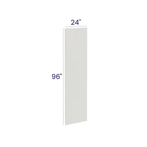 Slim Dove White - Refrigerator End Panel - 1-1/2"W X 96"H X 27"D Plywood With 1-1/2"W Filler