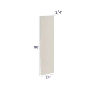 Charleston White - Shelf Board - 3/4"D X 96"H X 24"W