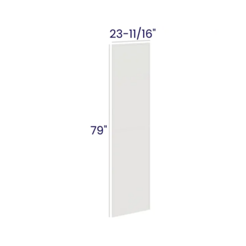 Slim Dove White - Tall Decorative Door Panel - 23-1/2"W X 78-1/2"H X 3/4"D