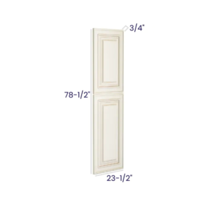 Charleston White - Tall Decorative Door Panel - 23-1/2"W X 78-1/2"H X 3/4"D
