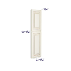 Charleston White - Tall Decorative Door Panel - 23-1/2"W X 84-1/2"H X 3/4"D