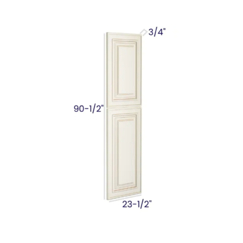 Charleston White - Tall Decorative Door Panel - 23-1/2"W X 84-1/2"H X 3/4"D