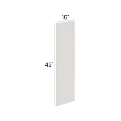 Slim Dove White - Wall Skin Panel - 1/4"D X 42"H X 15"W