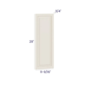 Charleston White - Wall Decorative Door Panel - 12-3/4"W X 29"H X 3/4"D