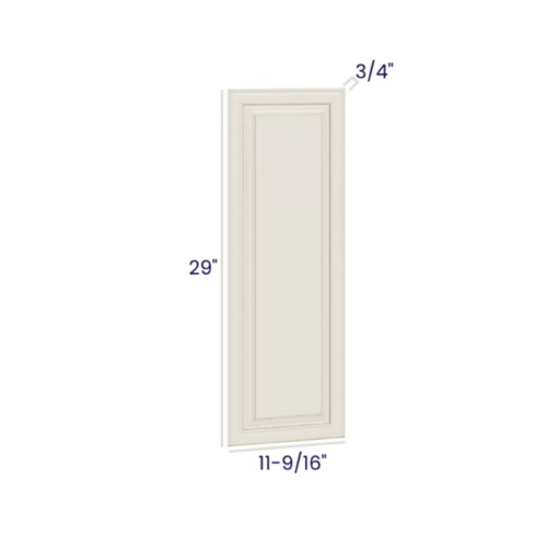 Charleston White - Wall Decorative Door Panel - 12-3/4"W X 29"H X 3/4"D
