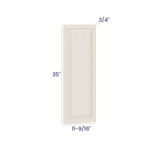 Charleston White - Wall Decorative Door Panel - 12-3/4"W X 35"H X 3/4"D