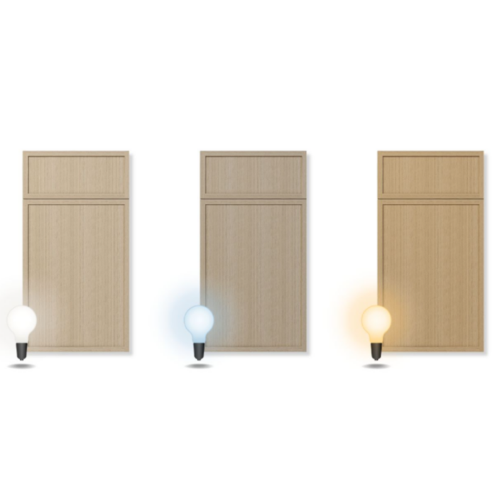 Slim White Oak 12″ x 24″ Diagonal Corner Wall Cabinet with Glass - Image 5