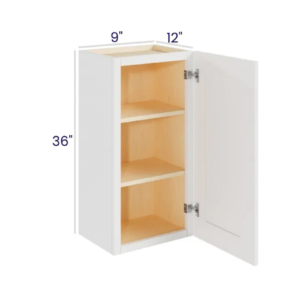 White Shaker 36″ H Single Door Wall Cabinet