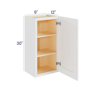 White Shaker 30″ H Single Door Wall Cabinet
