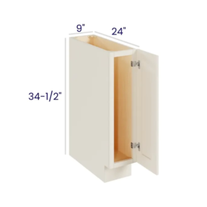 Charleston White - Base Tray - 9"W X 24"D X 34-1/2"H With 1 Door