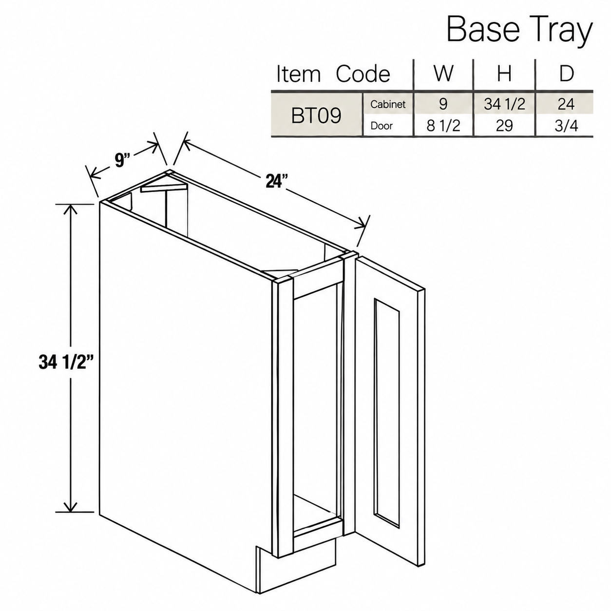 Shaker Gray Base Tray - Image 3