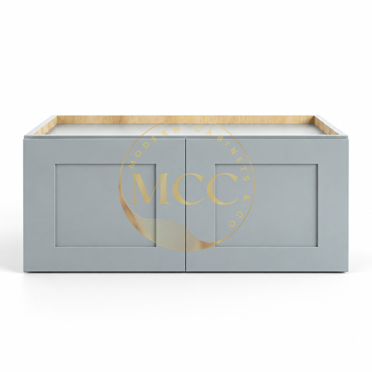 Shaker Gray 30″ W Refrigerator Wall Cabinet 24″ Deep