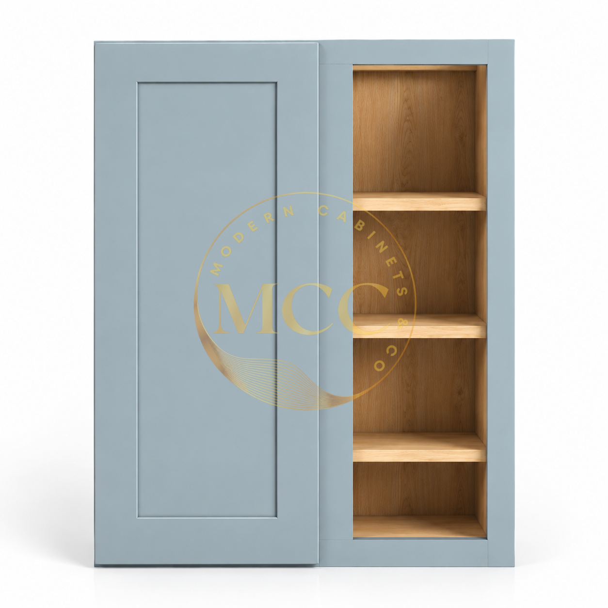 Shaker Gray 36″ H Wall Blind Cabinet