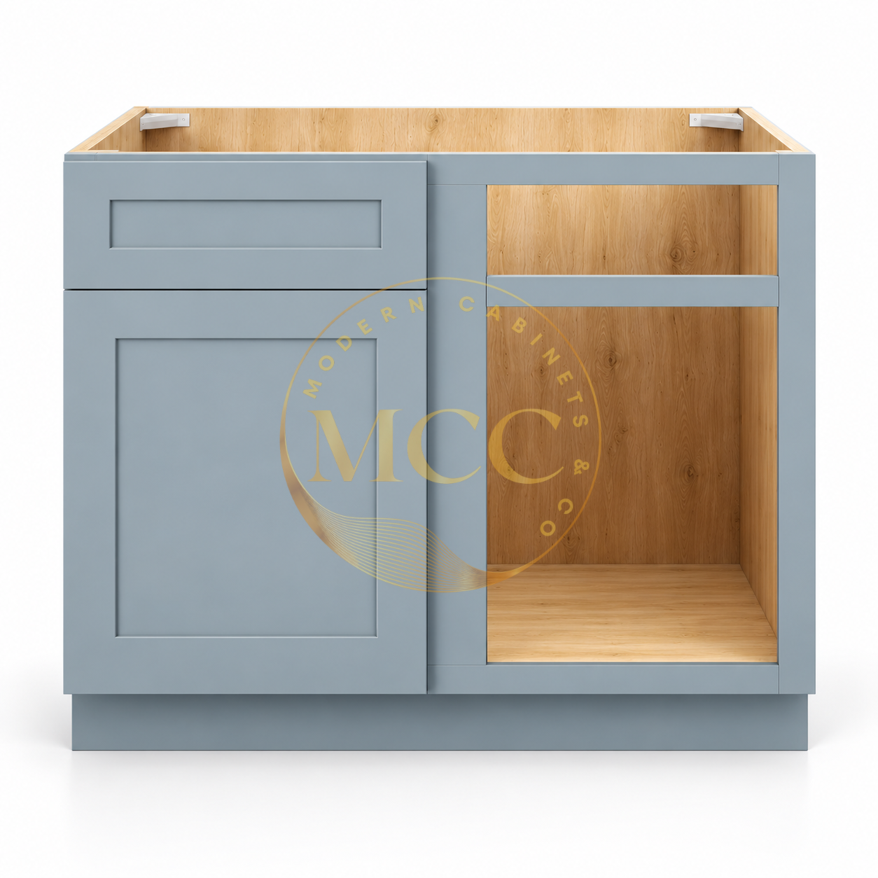 Shaker Gray Blind Corner Base Cabinet (L/R interchangeable)