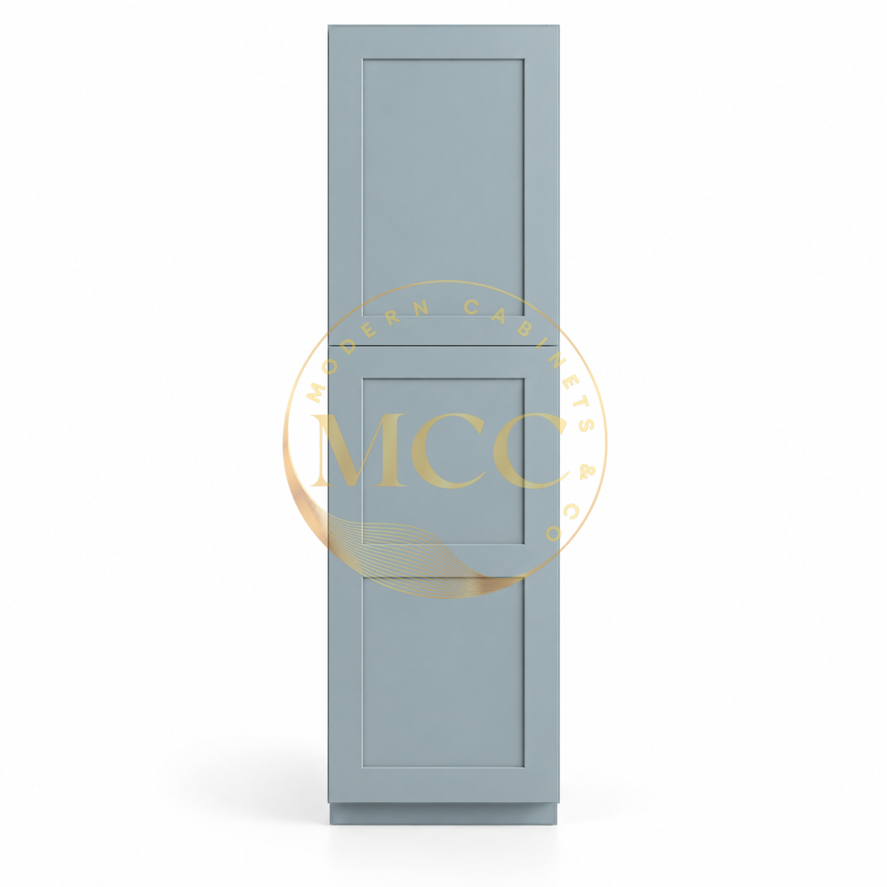 Shaker Gray 18″ W Two Single Door Utility Pantry Cabinet