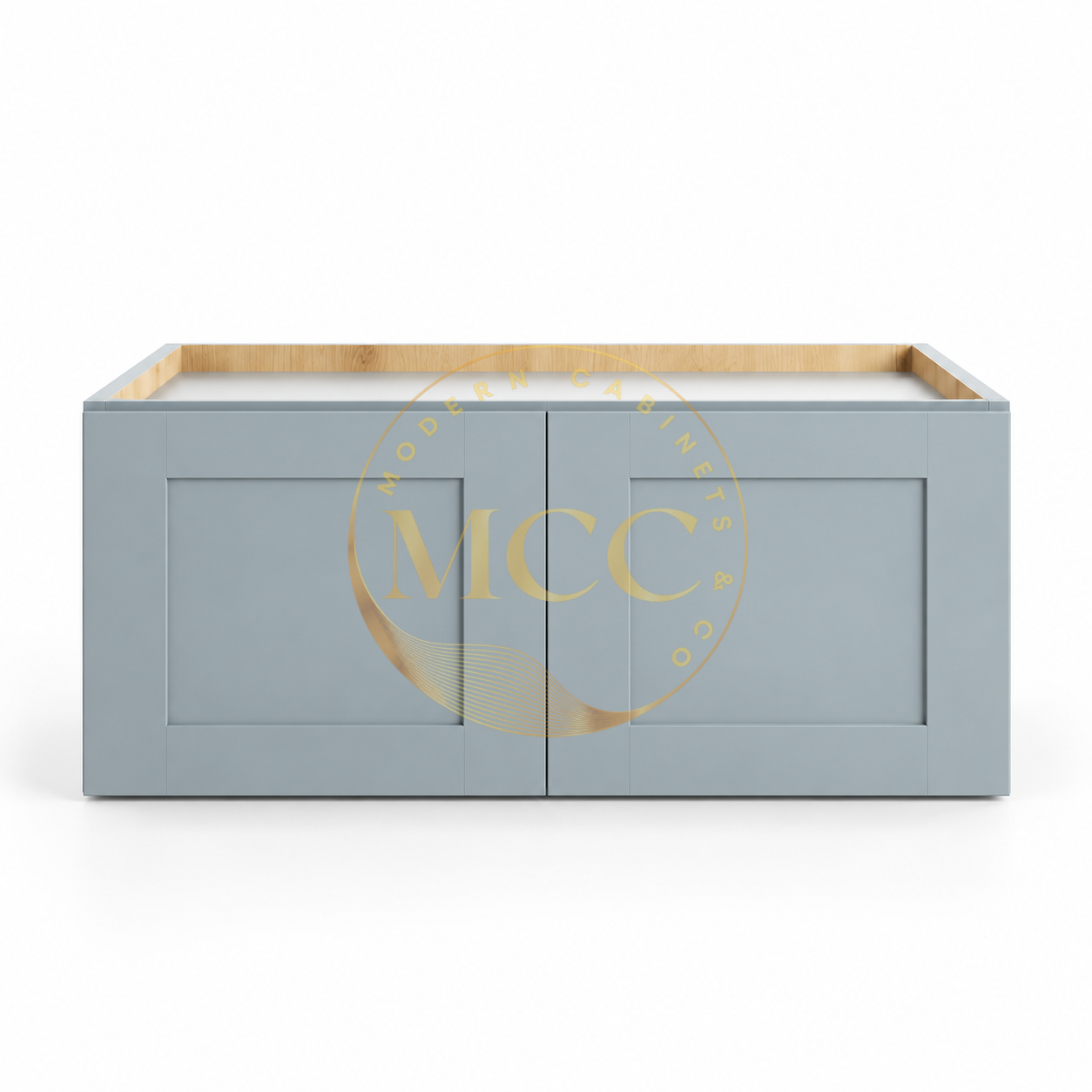Shaker Gray 12″ H Double Door Wall Cabinet