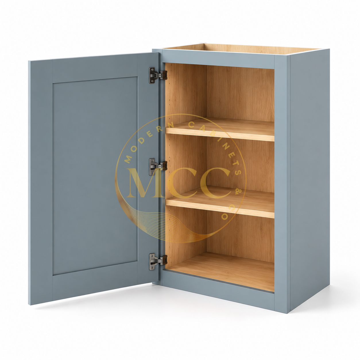 Shaker Gray 36″ H Single Door Wall Cabinet - Image 2