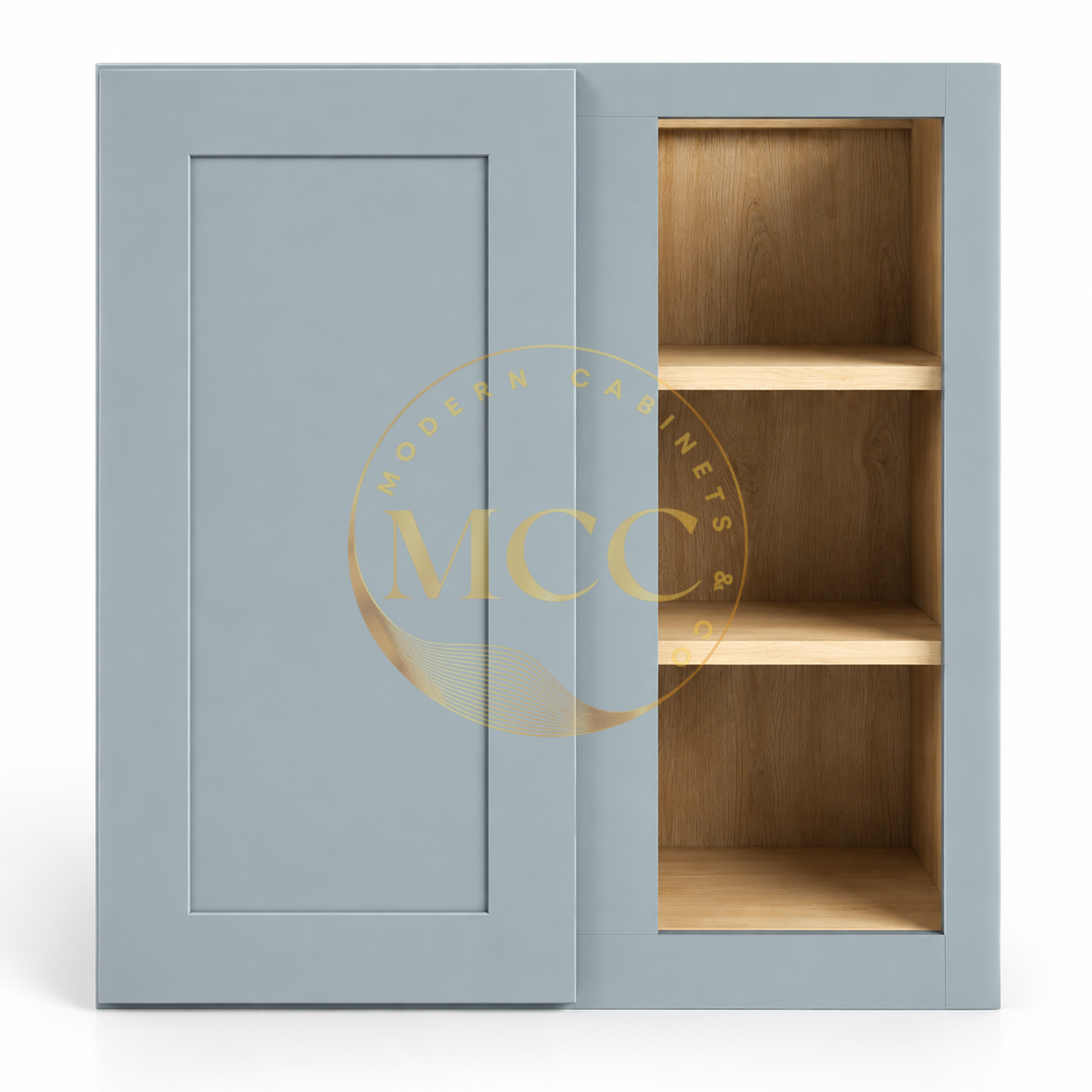 Shaker Gray 30″ H Wall Blind Cabinet