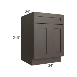 Shaker Espresso Base Cabinet with Double Doors & Single Drawer