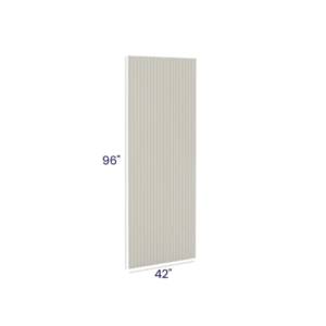 Charleston White - Finished Bead Board Plywood Panel-96"W x 42"H x 1/4"D
